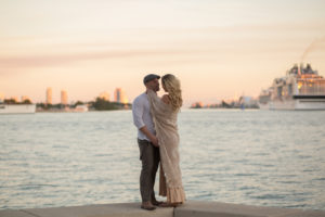 Fort Lauderdale Wedding Photographer, couple kissing on the beach