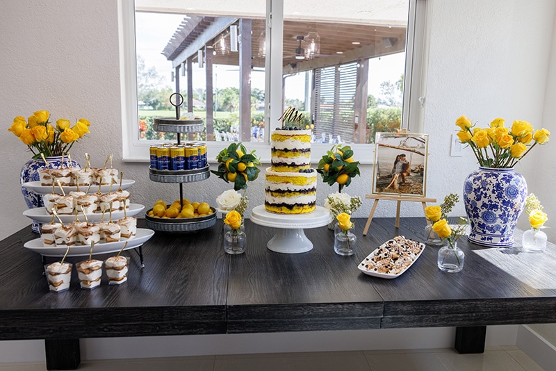 cake lemon pastries party