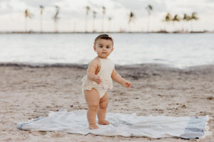 baby at the beach