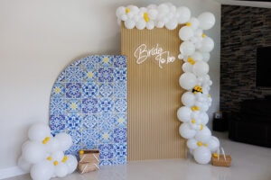 bridal shower balloons arch