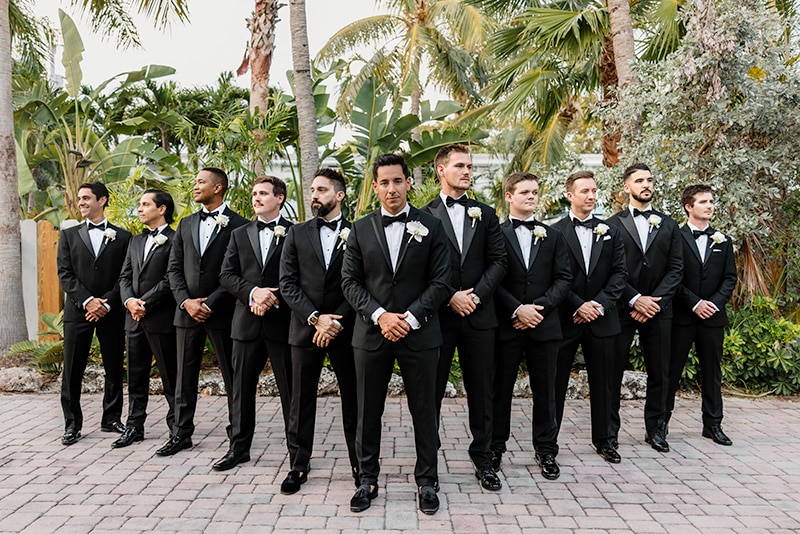 groom, groomsmen, suits
