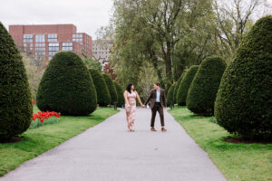 Boston, public garden, engagement photos, session, lgbtq couple, Spring