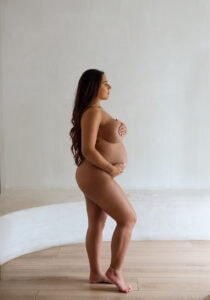 maternity, nude, studio
